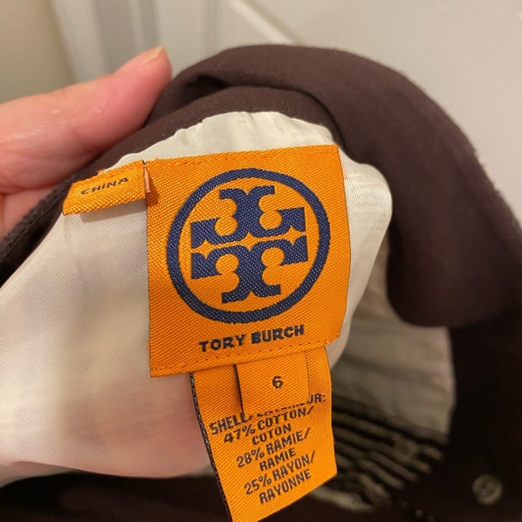 🌷Tory Burch Black and White Ribbed Mini Skirt with pockets - Picture 5 of 5